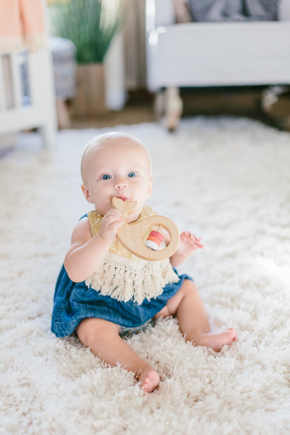 Whale Wooden Baby Rattle - Norani Baby