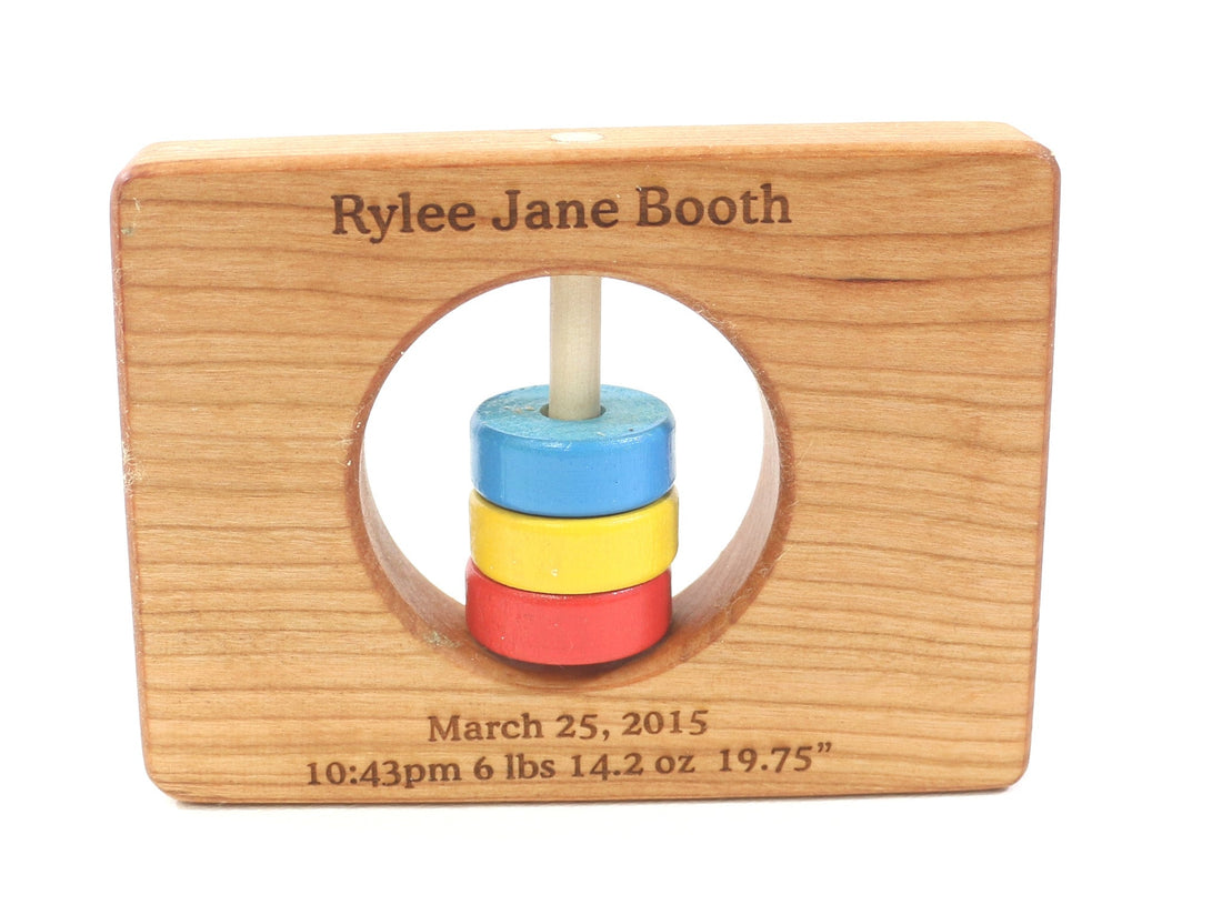 Wyoming State Wooden Baby Rattle™ - Norani Baby