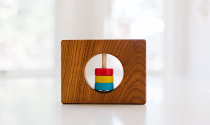 Wyoming State Wooden Baby Rattle™ - Norani Baby